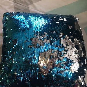 Sequin pillow